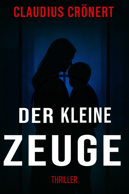 Buchcover zum Kriminalroman „Der kleine Zeuge“, vormals „Der stumme Junge“ von Autor Claudius Crönert.